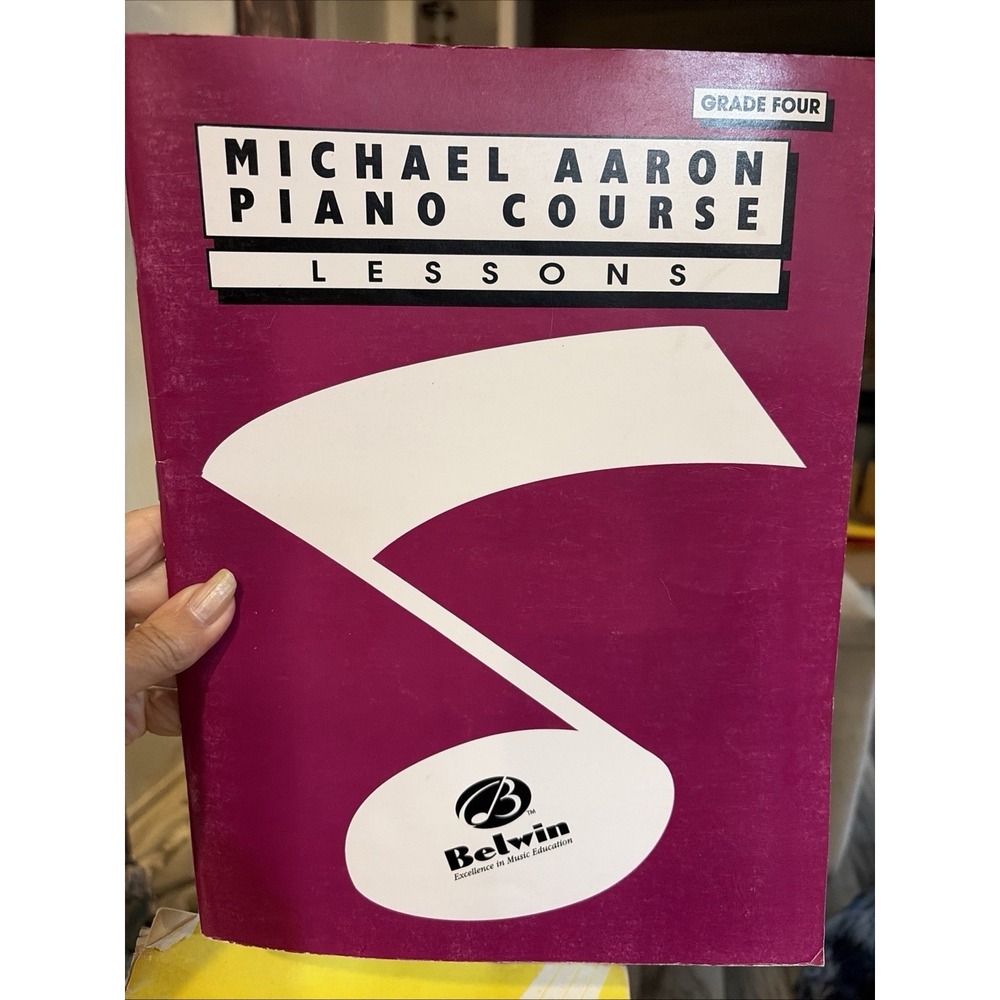 Vintage Michael Aaron Piano Course Lessons Grade 4 Songbook Belwin Sheet Music